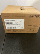 Emtek 512LUUS15RH Luzern Single Cylinder Keyed Entry Lever Set from the Brass Modern Collection - Satin Nickel Disk Rosette