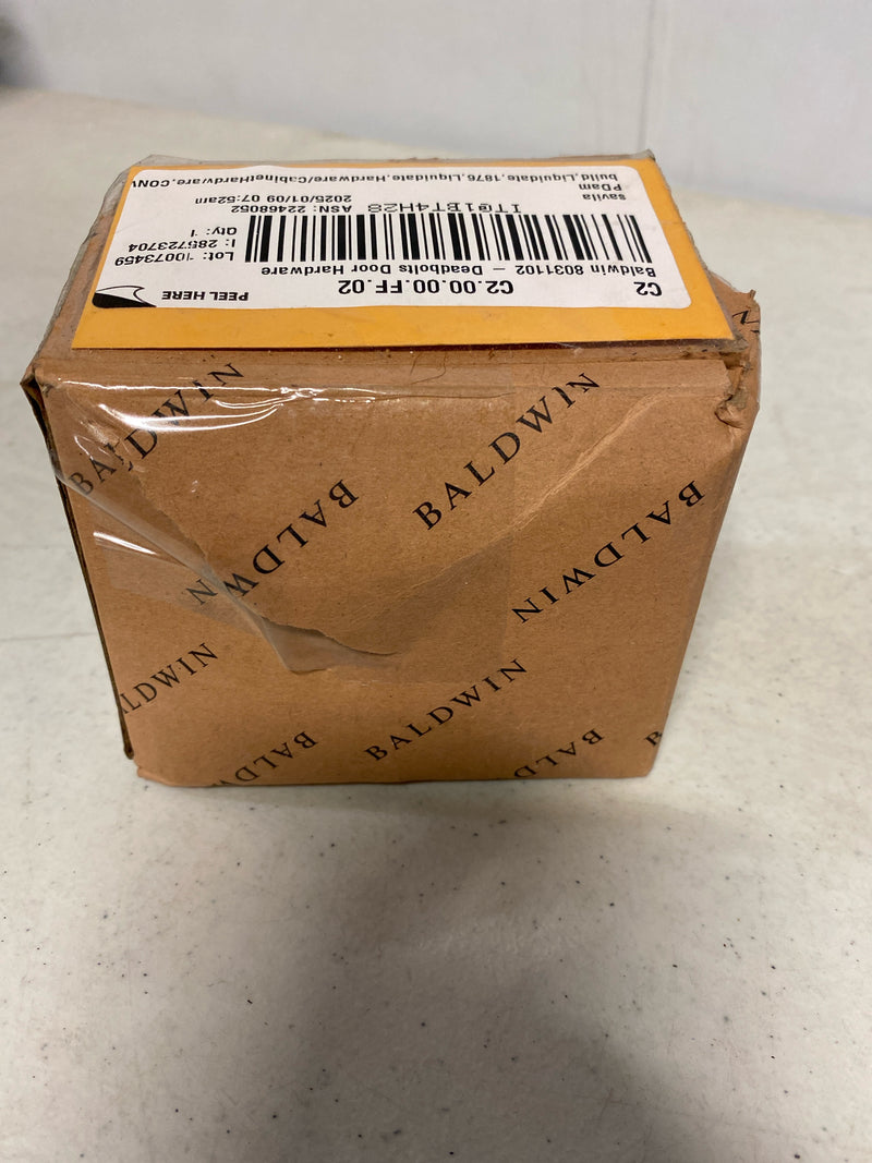 Baldwin Traditional Single Cylinder Deadbolt for 1-5/8" Bore Hole