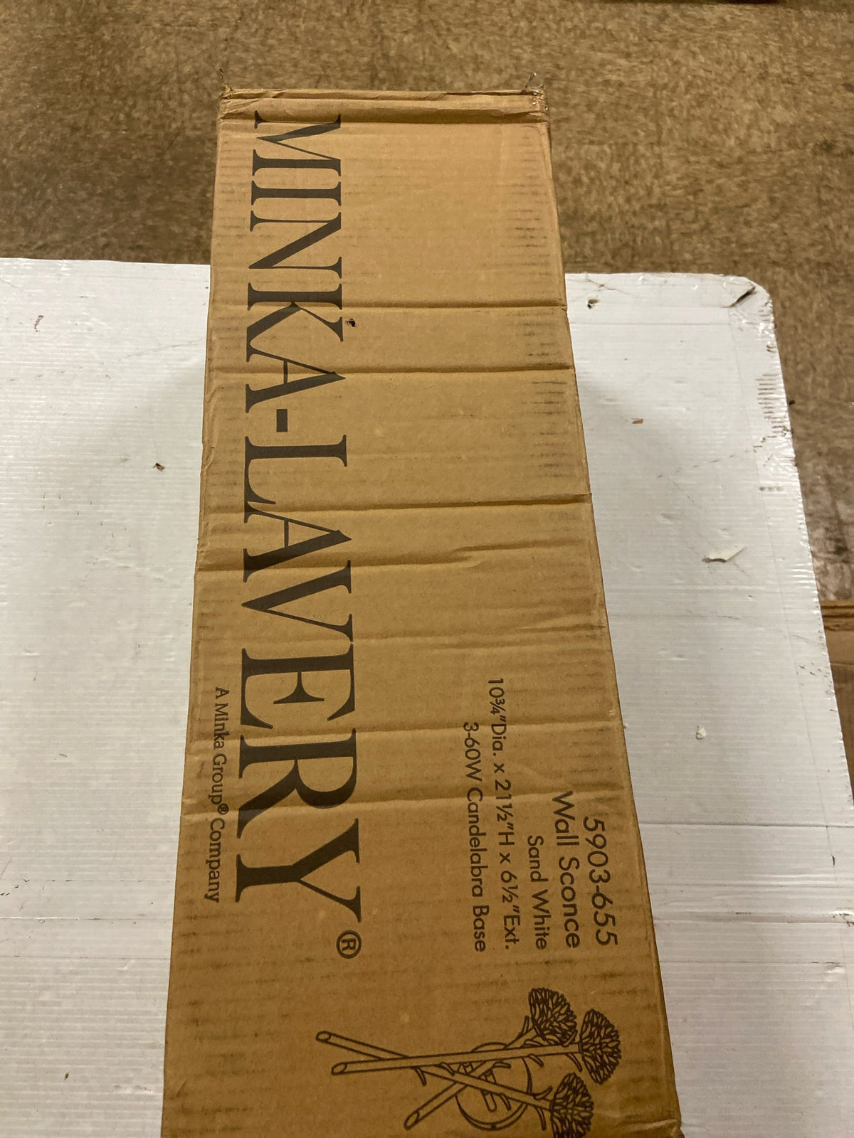 Minka Lavery 5903-655 North Fork 3 Light 22" Tall Wall Sconce - Sand White