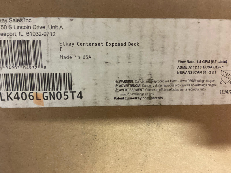 Elkay LK406AT14T6 LK406LGN05T4 Faucet, Chrome