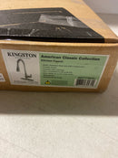 Kingston Brass GSY7778ACL American Classic 1.8 GPM Single Hole Pull Down Kitchen Faucet - Brushed Nickel