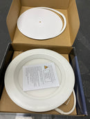 Juno Lighting WF6 REG SWW5 90CRI MW M6 Contractor Select Wafer 6" Wide Switchable CCT Integrated LED Baffle Canless Recessed Trim - Matte White