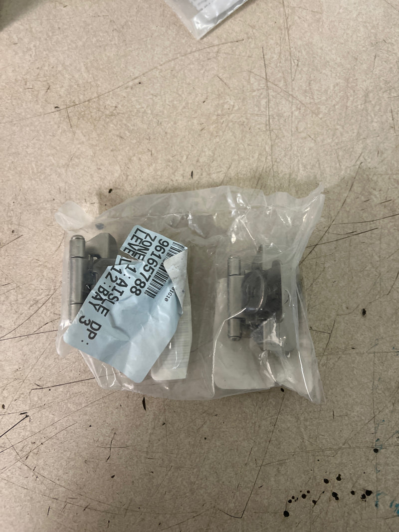 Amerock 2-Pack 1-1/4-in Satin Nickel Self-Closing Lift-Off Cabinet Hinge