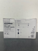 Hampton bay 10366 12-Light Indoor/Outdoor 24 ft. String Light with S14 Single Filament LED Bulbs