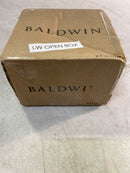 Baldwin Crystal Non-Turning One-Sided Dummy Door Knob with Arch Rose - Polished Chrome