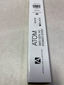 American Lighting Atom Power Strip 18 Inch 120V Low Profile with 2 Tamper Resistant Receptacles USB-A USB-C Hardwired Under Cabinet Black Finish Indoor Use ATOM-120V-18-BK