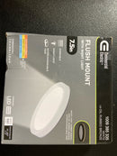 Commercial electric 565682111 7.5 in. Round White Oil Rubbed Bronze Trims LED Flush Mount Ceiling Light Adjustable 3000K 4000K 5000K with Night Light