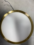 WAC Lighting FM-4610-30-BR Geos Single Light 10" Wide Integrated LED Flush Mount Ceiling Fixture / Wall Light with a Frosted Acrylic Shade - Brass / 3000K