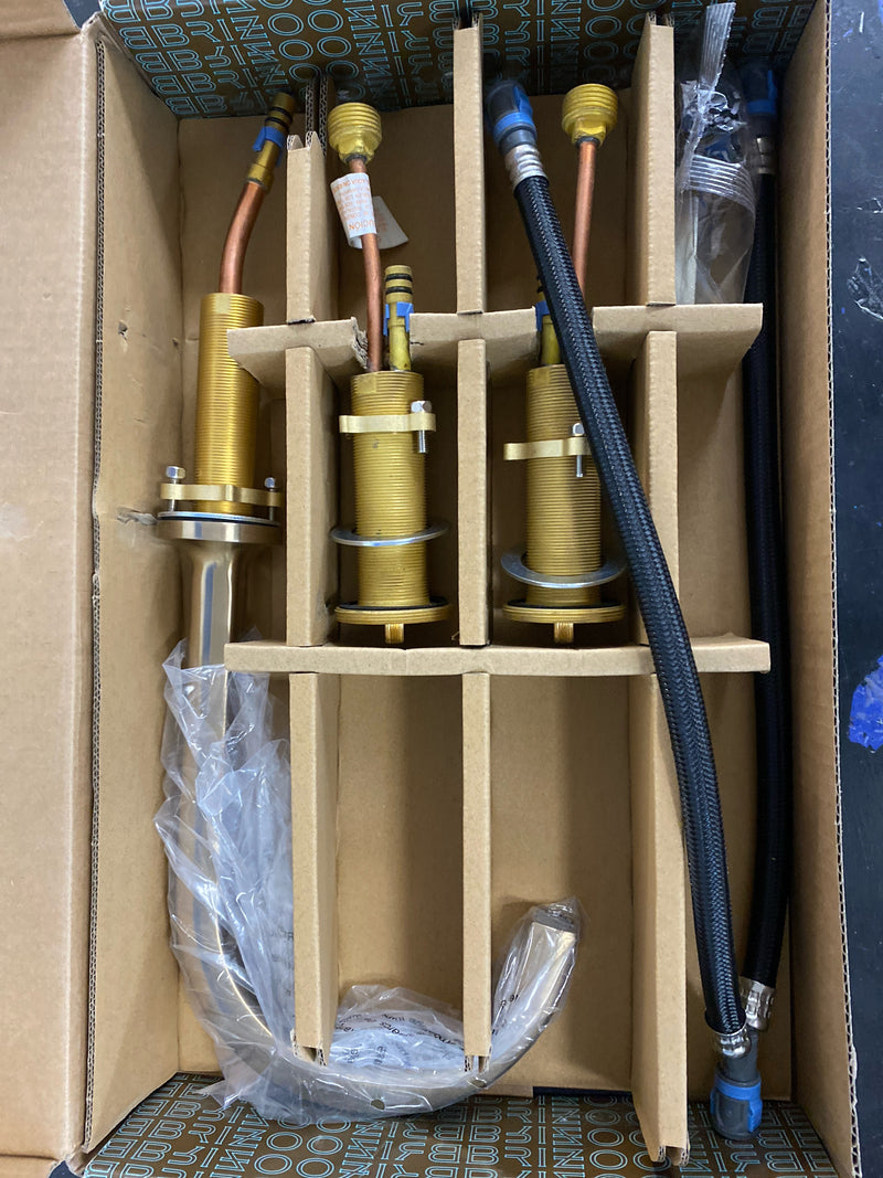 Brizo Kintsu: Widespread Lavatory Faucet with Arc Spout - Less Handles 1.2 GPM - 65306LF-GLLHP-ECO