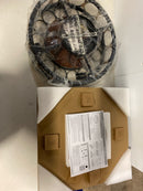 Jushua Z-W1340103796 19.7 in. 4 LED Bulb Indoor Black Adjustable Fan Speed, Reversible Motor, Timer, Fan Light with Remote Control