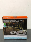 Sylvania 75625 32.8 ft. 60-Watt Plug-In Outdoor Flex LED Landscape Lighting Deck Rail Lights Set Bright White 4000K, White
