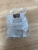 Belwith Keeler B076865-BGB Verge 1-3/16" Industrial Diamond Knurled Solid Brass Round Button Cabinet Knob / Drawer Knob - Brushed Golden Brass