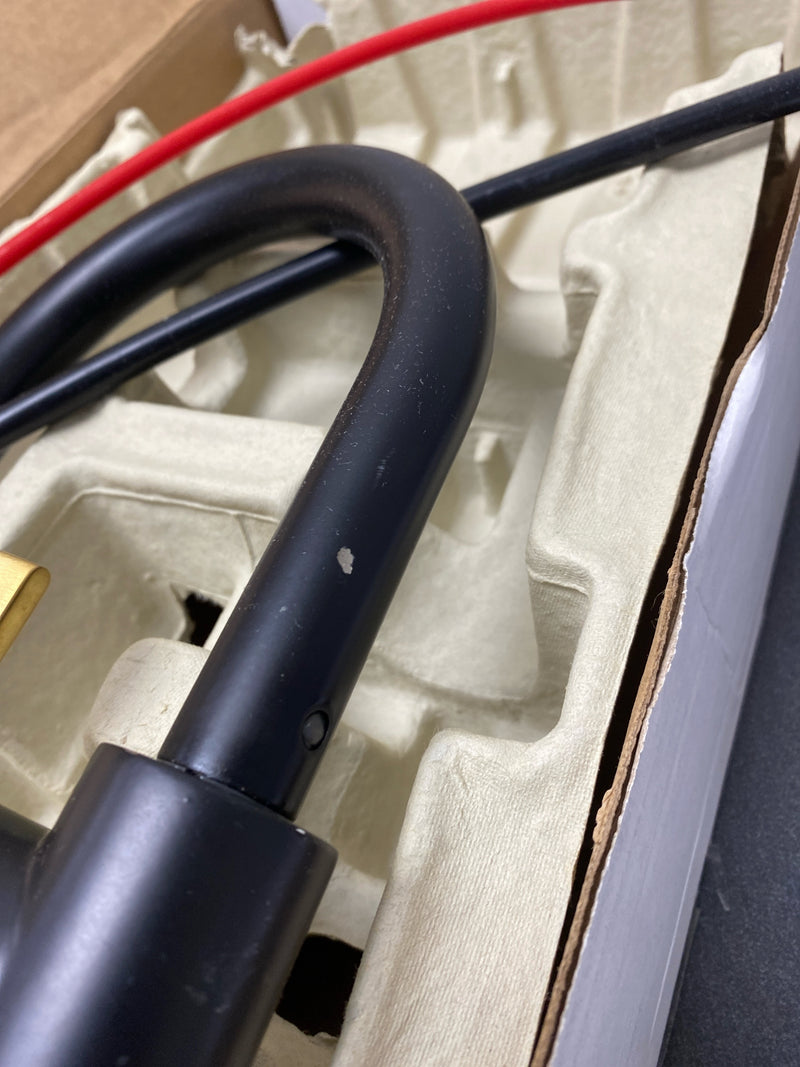 Kohler K-28291 Components 1.5 GPM Cold Water Dispenser with Curved Spout - Matte Black with Moderne Brass