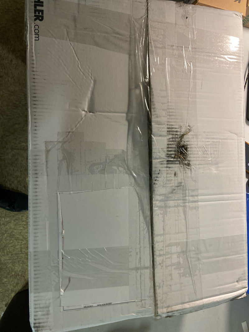 Kohler K-21058-0 Brazn 21-5/16" Rectangular Vitreous China Undermount Bathroom Sink with Overflow - White