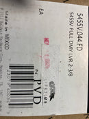 Baldwin 5455V.FD 5455V Non-Turning Two-Sided Dummy Door Lever Set with 5048 Rose from The Estate Collection - Satin Brass