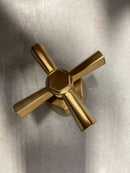 Signature Hardware SHEL441009BG Cross Handles for Elita Freestanding Tub Faucet - Brushed Gold