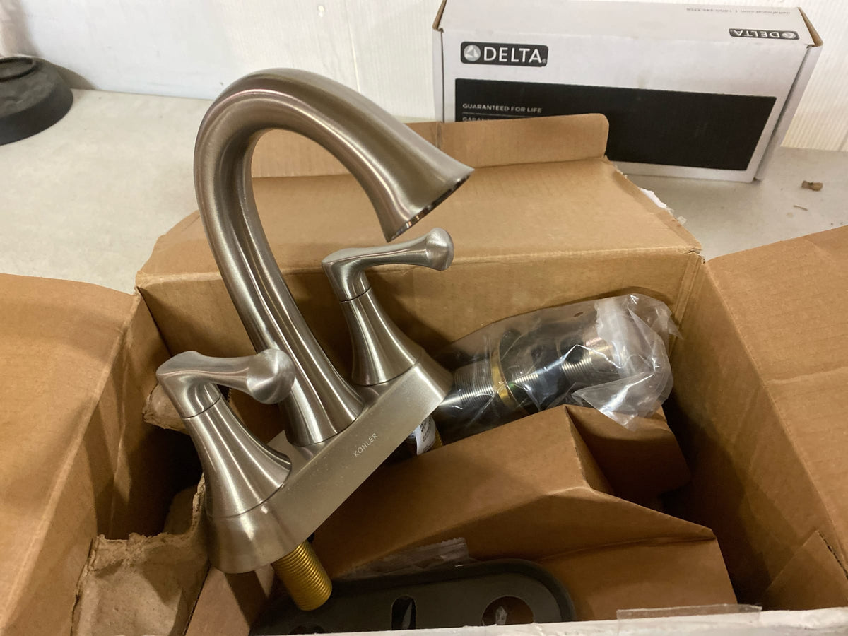 Kohler K-35951-4-BN Buckley 1.2 GPM Centerset Bathroom Faucet - Vibrant Brushed Nickel