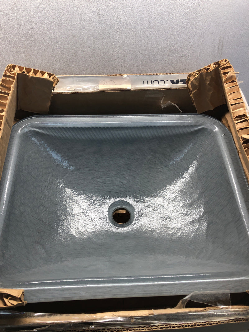 Kohler K-28823-G8-B11 Yepsen 19-15/16" Rectangular Glass Undermount Bathroom Sink - Opaque Stone