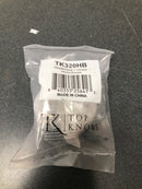 Top Knobs TK320HB Reeded 1-1/4 Inch Mushroom Cabinet Knob from the Chareau Collection - Honey Bronze