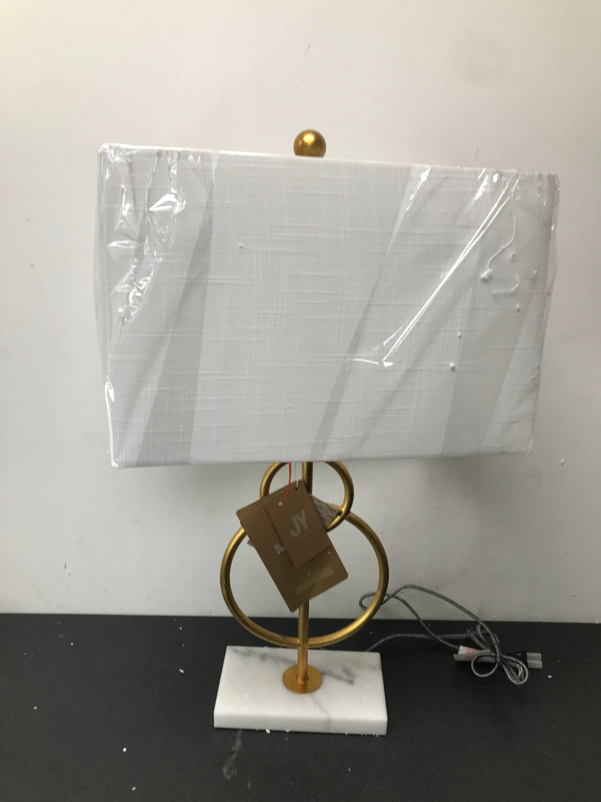 JONATHAN Y Lighting JYL1096A Haines 26" Tall LED Table Lamp - Gold Leaf