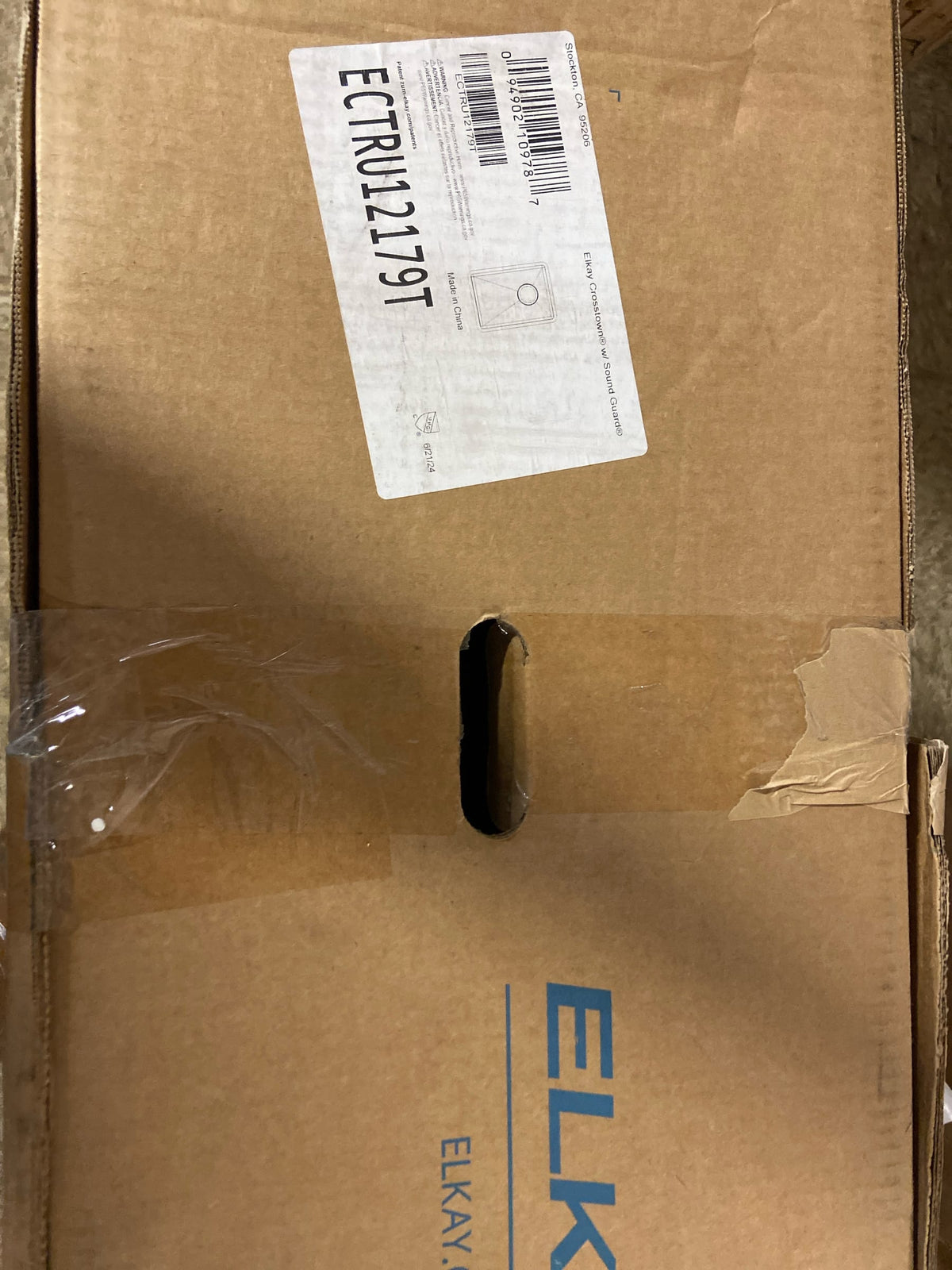 Elkay ECTRU12179T Crosstown 13-1/2" Undermount Single Basin Stainless Steel Bar Sink - Stainless Steel