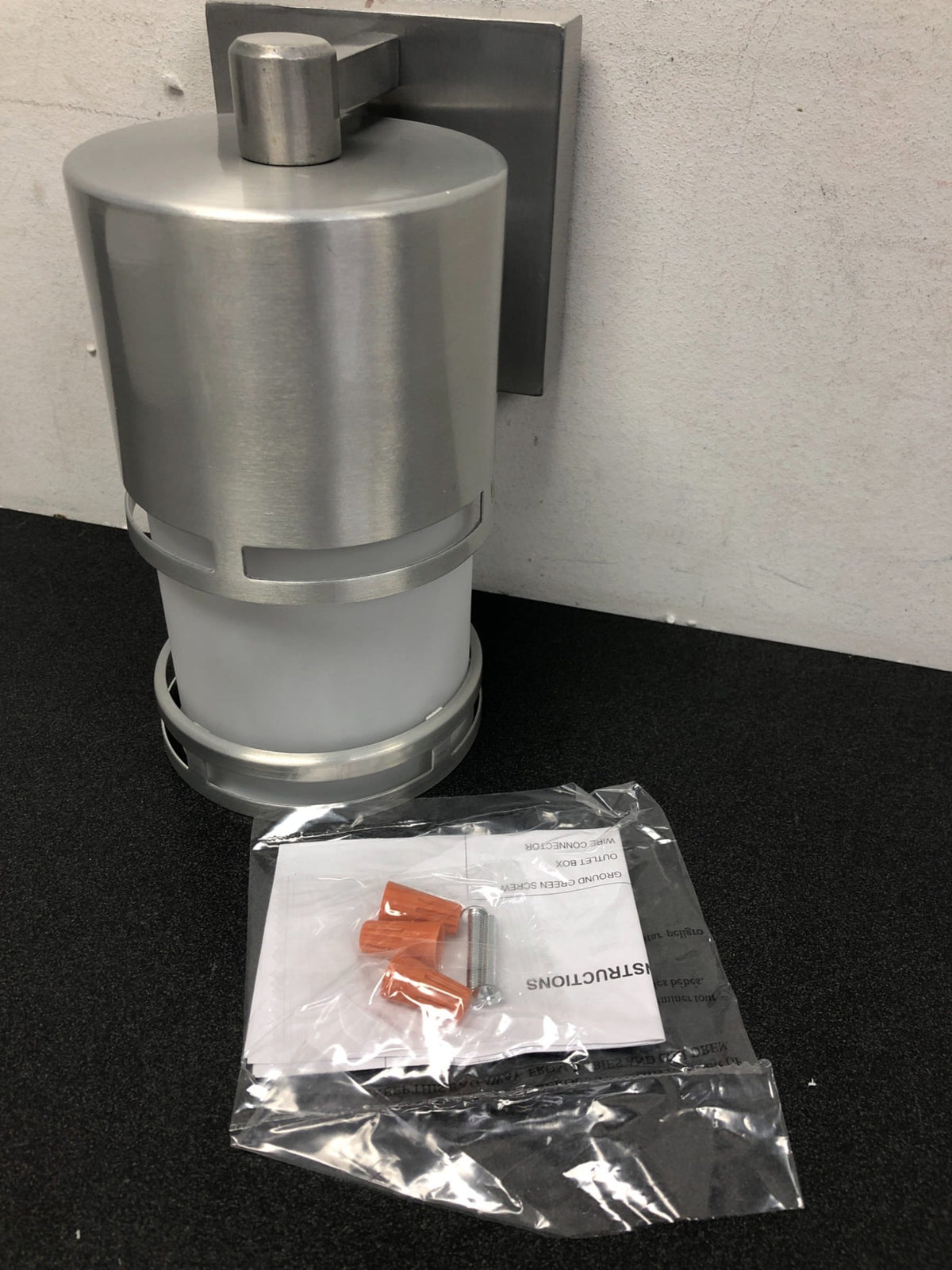 Z-Lite 560S-BA-LED Luminata 9" Tall LED Cylinder Wall Sconce with Matte Opal Glass - 2700K - Brushed Aluminum