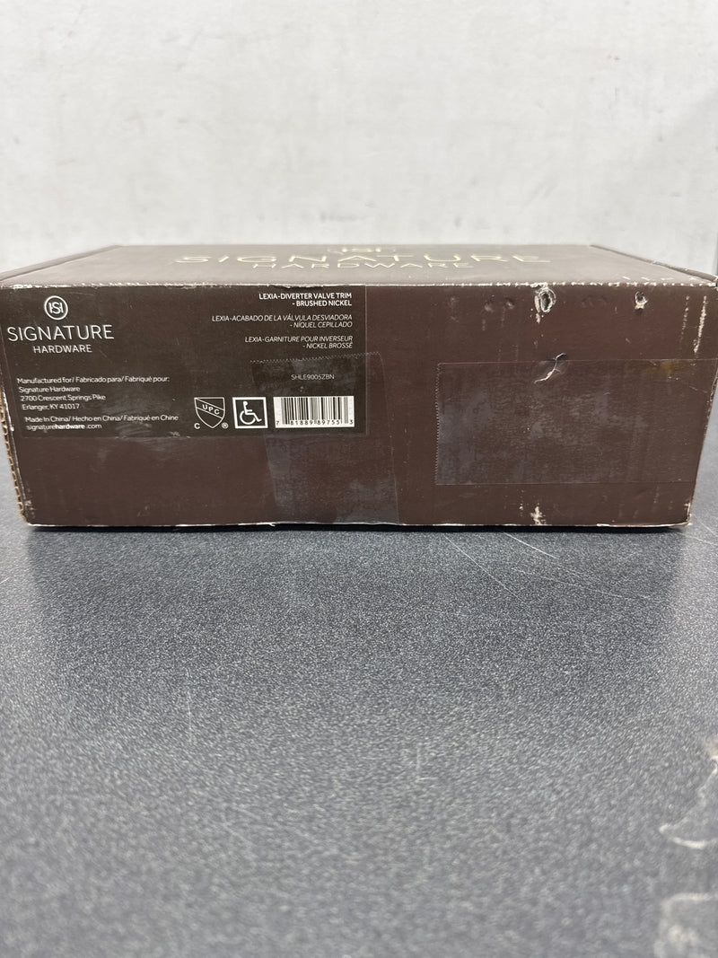 Signature Hardware 483862 Lexia 6 Function Diverter Valve Trim - Less Valve - Brushed Nickel