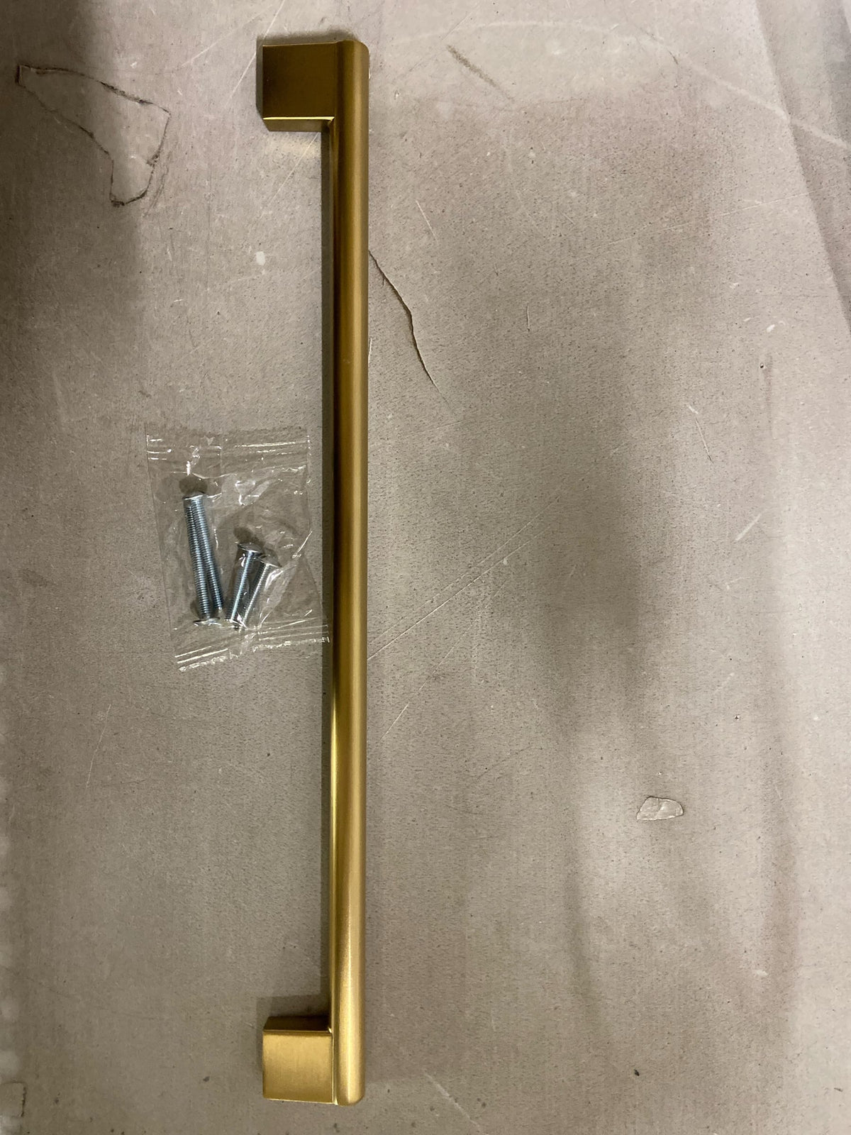 Amerock Versa 12-5/8 inch (320mm) Center-to-Center Golden Champagne Cabinet Pull, BP55534BBZ