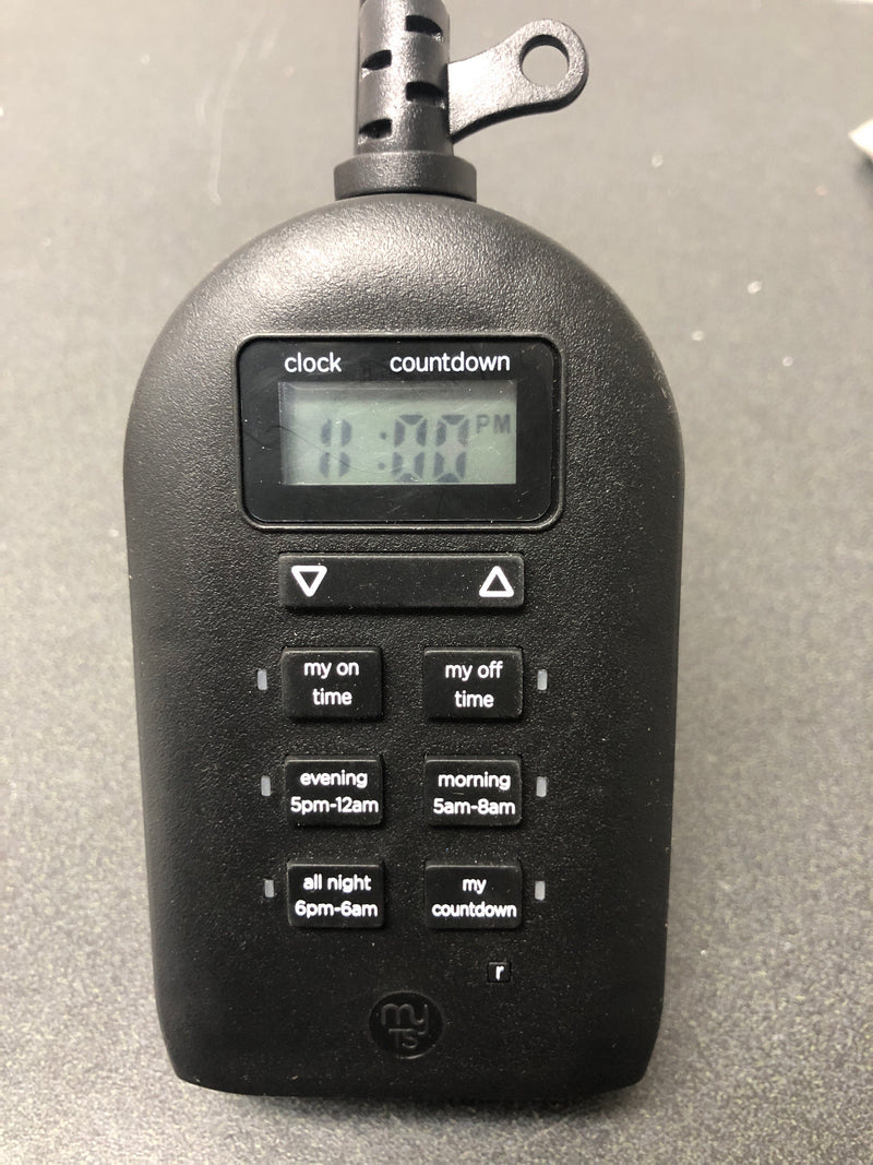 Mytouchsmart 26898-P2 Simple Set Plug-In Dual Digital Indoor,Outdoor Timer with 2 Grounded Outlets