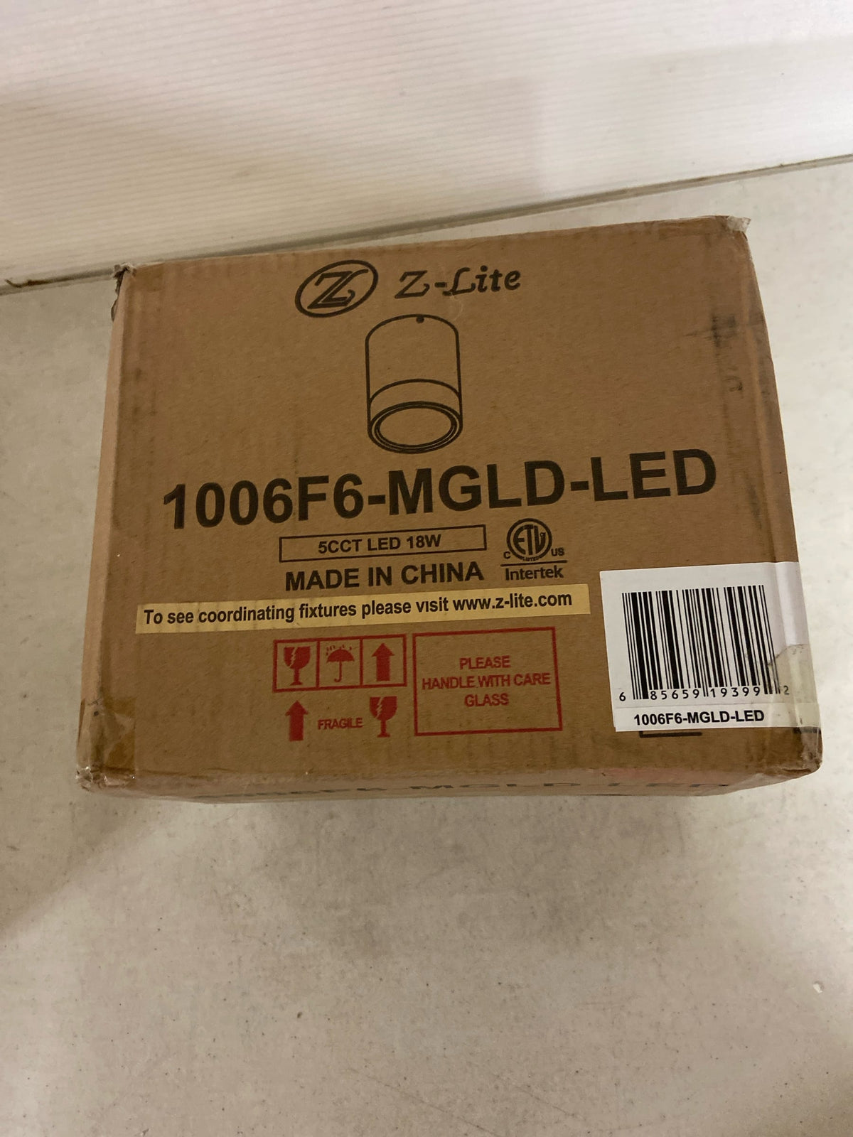 Unbranded 1006F6-MGLD-LED Algar 6 in. Modern Gold Integrated LED Flush Mount with Frosted Acrylic Shade (1-Pack)