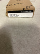 Baldwin 1135060I 3-1/2" Wide Plain Bearing 5/8" Radius Corner Mortise Door Hinge from the Estate Collection - Single Hinge - Satin Brass and Brown