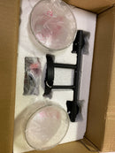 Millennium Lighting 8112-MB 2 Light 15" Wide Bathroom Vanity Light with Clear Glass Shades - Matte Black