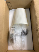 Elegant Lighting LD6004W6BN Mel 15" Wall Sconce with Linen Shade - Burnished Nickel