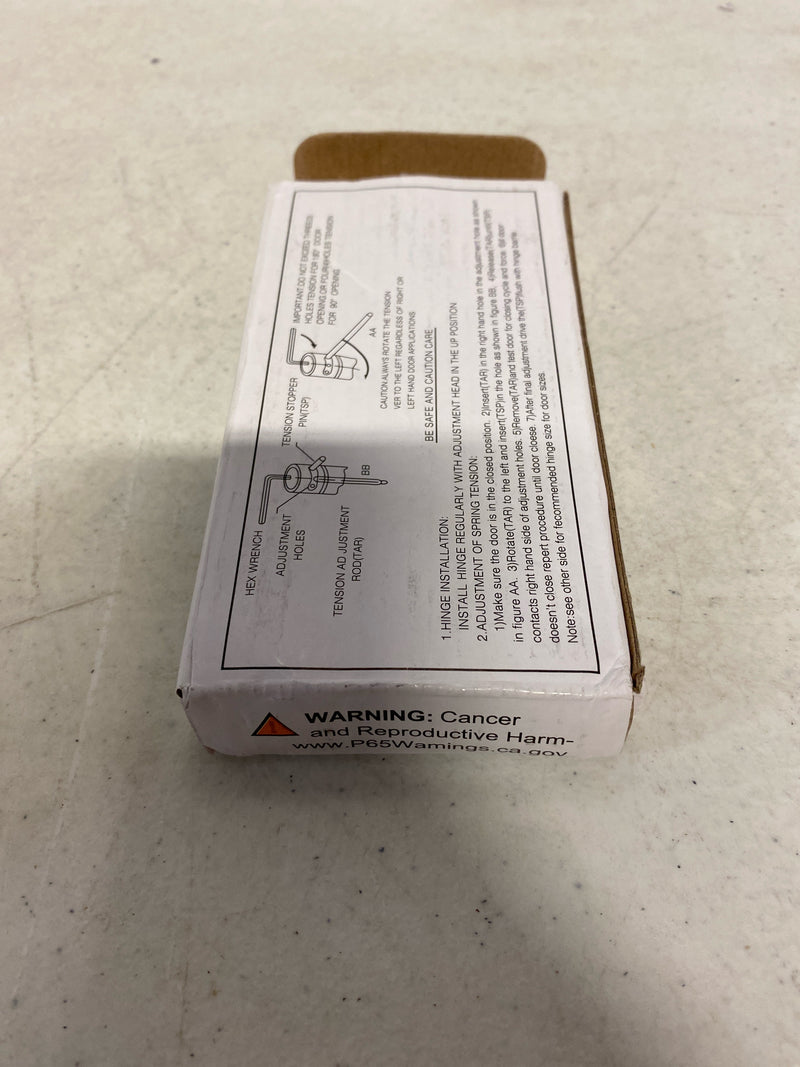 Deltana DSH4R415 4" x 4" Mortise Spring Hinge with 1/4" Radius Corners - Sold Individually - Satin Nickel