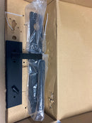 Emtek 4819GVUS19RH Lausanne Right Handed Full Plate Single Cylinder Keyed Entry Handleset with Geneva Interior Lever - Flat Black