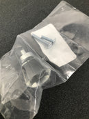 Emtek 86396US26 Crystal And Porcelain 1 Inch Geometric Cabinet Knob - Polished Chrome