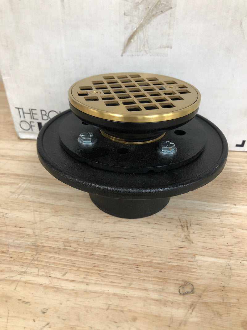 Kohler K-22671-2MB Clearflo Round Brass Tile-in Shower Drain - Vibrant Brushed Moderne Brass