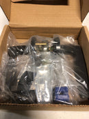 EMTEK Disk Rosette Privacy Set with Matching Finish Hermes Lever - Choice of Left/Right Handing and 6 Finishes - 5209HERRHUS10B - Right Handed (RH) - Oil Rubbed Bronze (US10B)