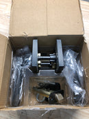 Kwikset Prava Interior Passage Door Knurled Handle, Lever for Closet and Hallway Doors, Reversible Non-Locking Handle Lever, Matte Black, with Microban Protection