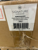 Signature Hardware SHBDS200WH Burwell Elongated Soft Close Bidet Seat - White