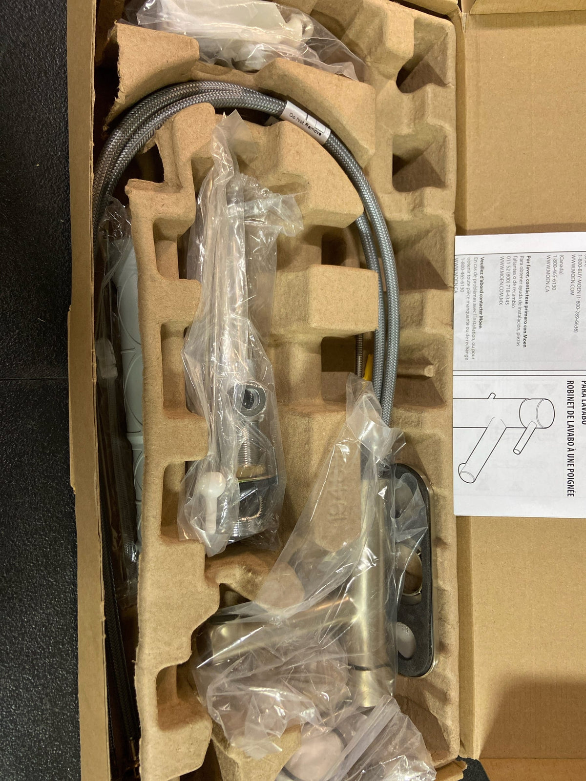 Moen 6190BN Align 1.2 GPM Single Hole Bathroom Faucet with Pop-Up Drain Assembly - Brushed Nickel