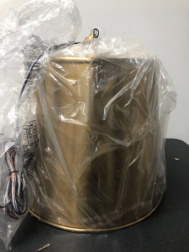 Signature Hardware 479827 Risom 3 Light 15" Wide Pendant - Brushed Gold