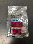 Baldwin 4412190BIN Bevel 4 Inch Center to Center Handle Cabinet Pull from the Estate Collection - Satin Black