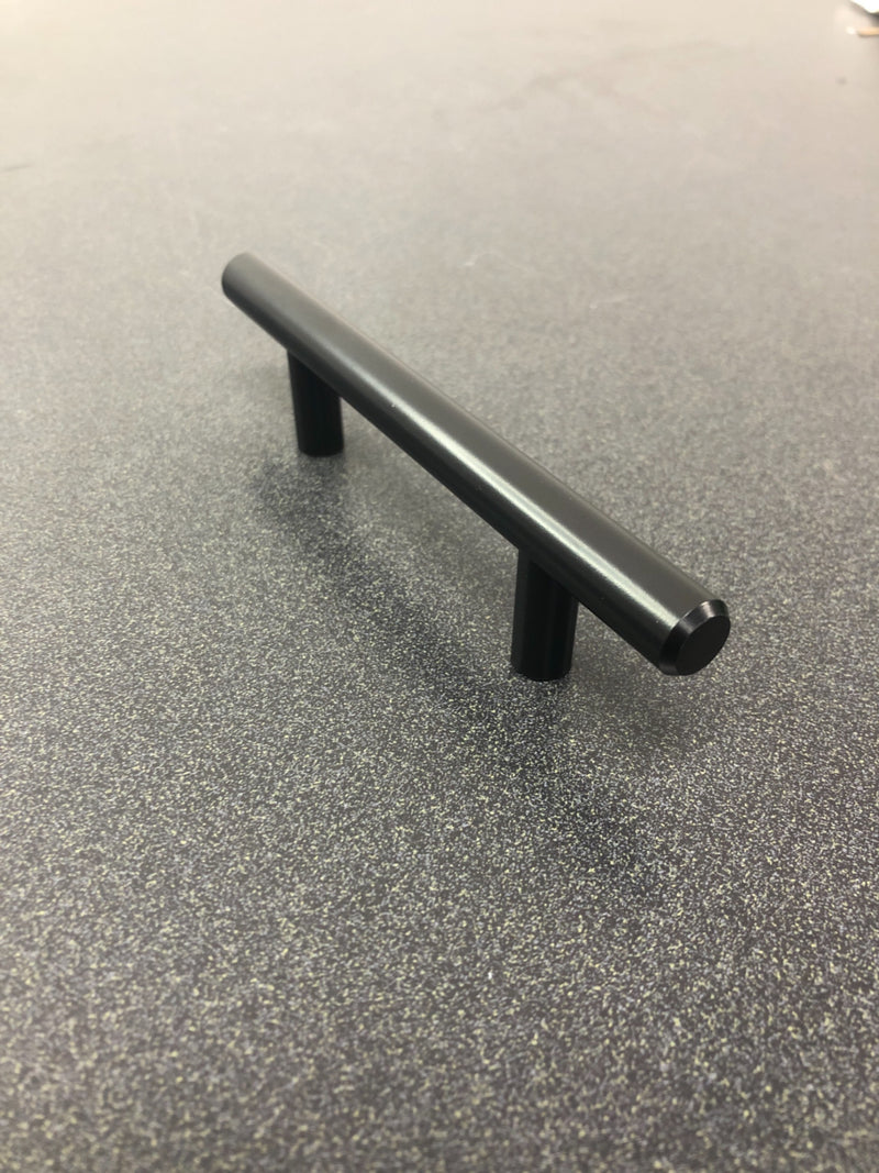 Berenson 0830-2055-P Tempo 3" Center to Center Bar Style Cabinet Handle / Drawer Pull - Black