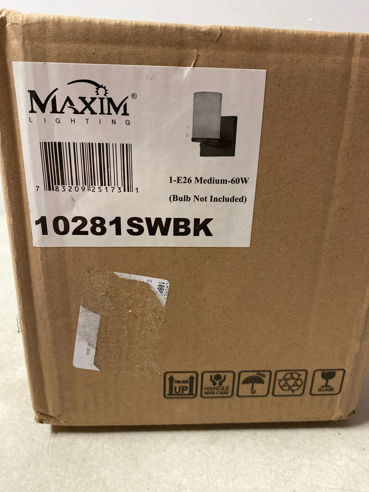 Maxim 10281SWBK Lateral 8" Tall Wall Sconce - Black