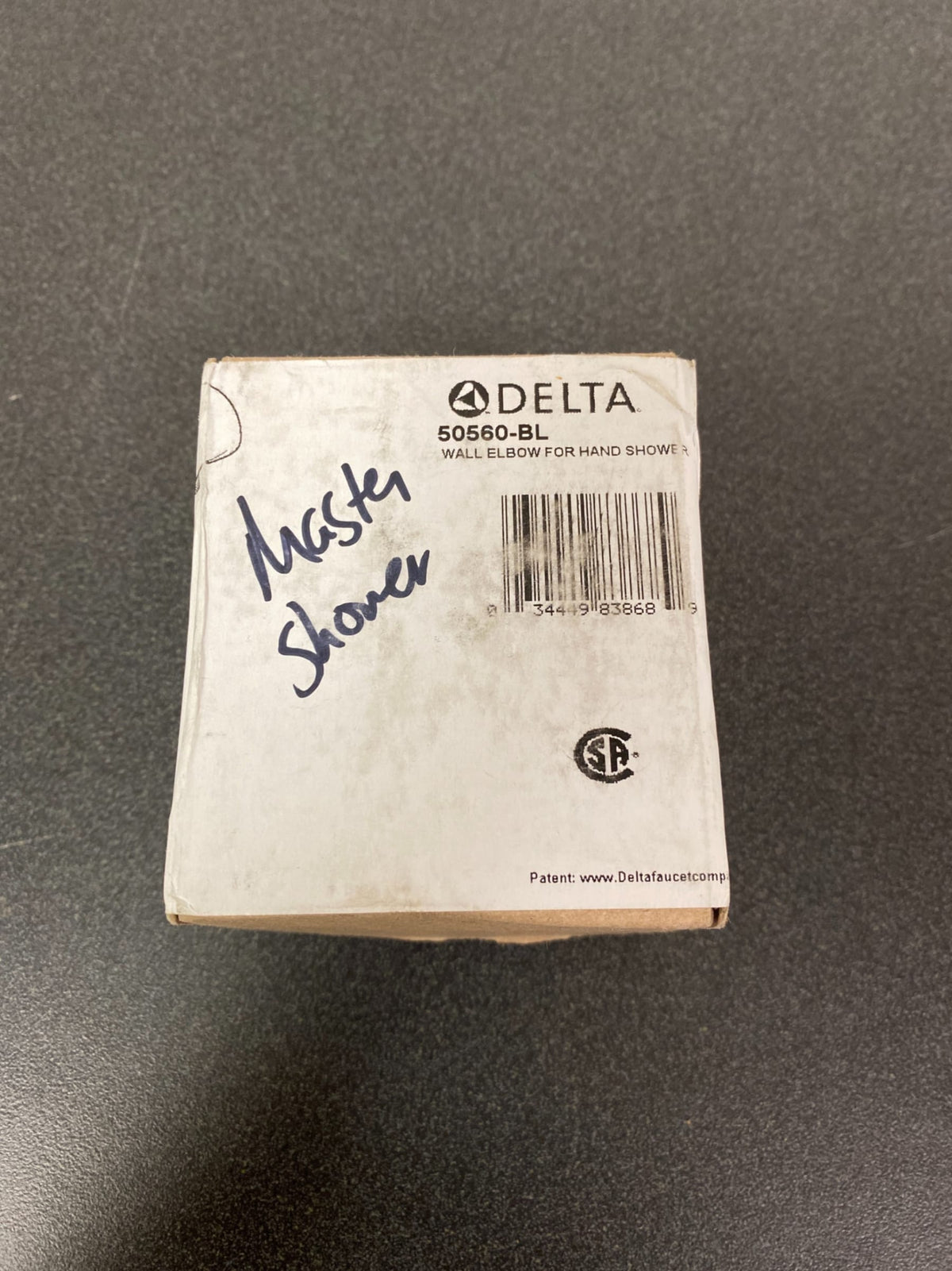 Delta Traditional Collection Hand Shower Wall Elbow in Matte Black