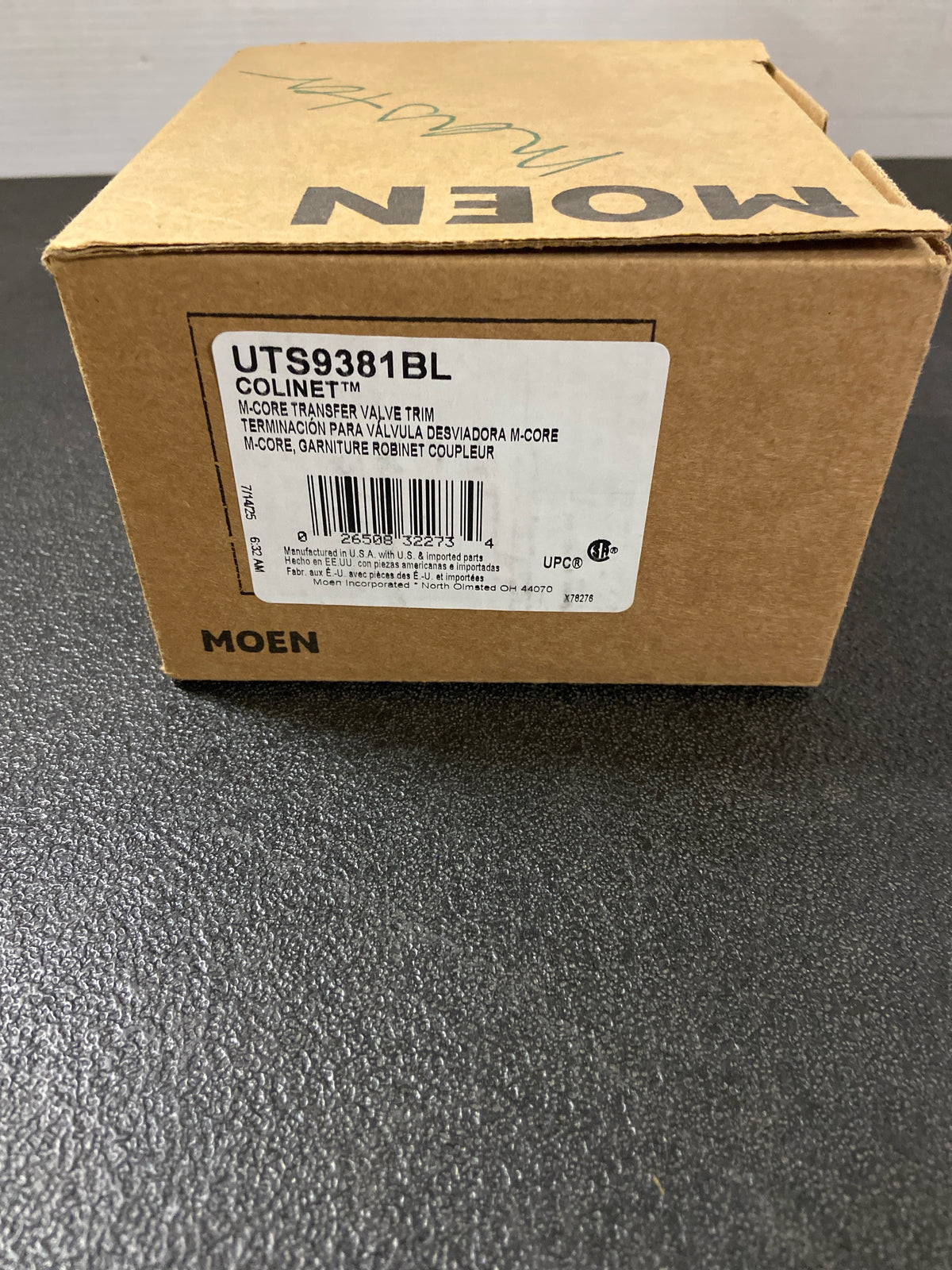Moen UTS9381BL Colinet Single Handle 2, 3 or 6 Function M-CORE Diverter Valve Trim - Less Rough-In Valve - For 2 or 3 Devices - Matte Black