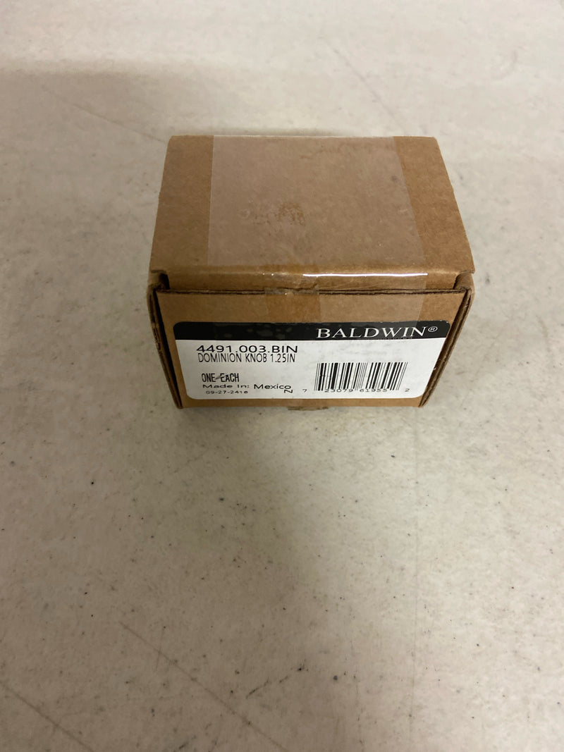 Baldwin 4491003BIN Dominion 1-1/4 Inch Mushroom Cabinet Knob from the Estate Collection - Polished Brass