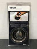 Kohler K-11352-SN Solid Durable Disposal Flange and Stopper for Standard Garbage Disposals - Polished Nickel