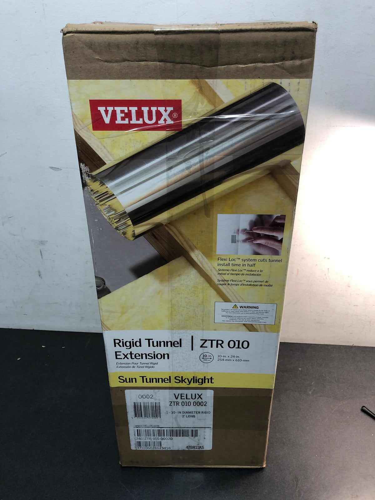 Velux ZTR 010 0002 2 Foot Extension Tube for 10 Inch Diameter Rigid VELUX Sun Tunnel Skylights (010) - N/A